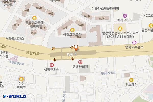9호선 염창역 역사 내 화장실 위치 지도 — 서울특별시 강서구?공항대로?지하631