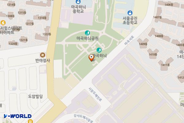 마곡하늬근린공원 화장실 위치 지도 — 서울특별시 강서구 마곡서로 13