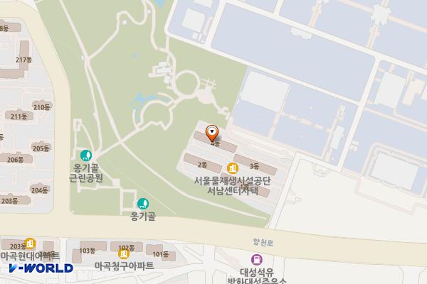 서남환경공원 1 (관리사무소) 화장실 위치 지도 — 서울특별시 강서구 양천로 177