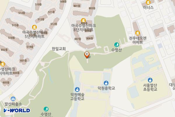 수명산다목적체육관 화장실 위치 지도 — 서울특별시 강서구 강서로 45길 131-11