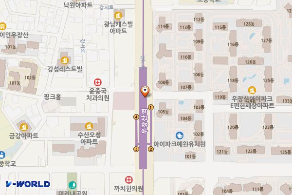 5호선 우장산역 화장실 위치 지도 — 서울특별시 강서구 지하 262