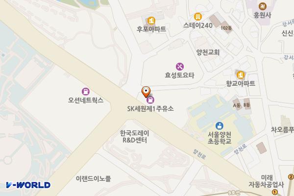 세원1주유소 개방화장실 위치 지도 — 서울특별시 강서구 양천로 311
