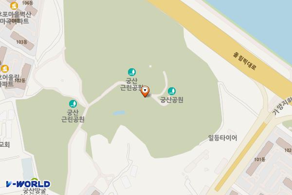궁산 소악루화장실 화장실 위치 지도 — 서울특별시 강서구 양천로47나길 52-54