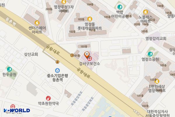 강서보건소 화장실 위치 지도 — 서울특별시 강서구 공항대로 561