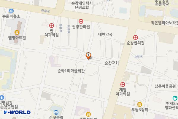 창림문화누리마을1 주차장 위치 지도 — 전북특별자치도 순창군 순창읍 순창9길 12-2