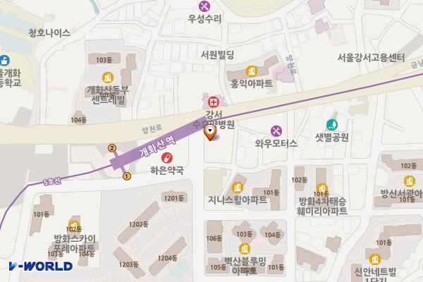 양서빌딩 개방화장실 위치 지도 — 서울특별시 강서구 양천로 34