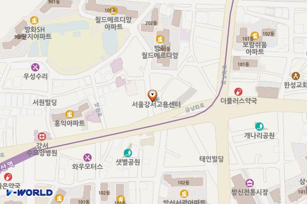 개화주유소 개방화장실 위치 지도 — 서울특별시 강서구 양천로 57