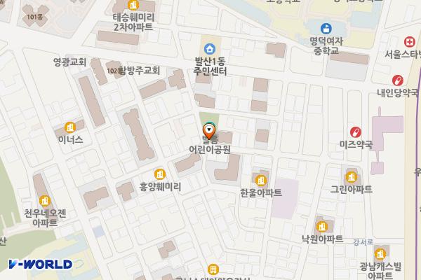 발음경로당 외부 화장실 위치 지도 — 서울특별시 강서구 강서로 47길 61-21