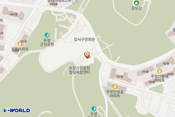우장산 관리사무실 화장실 위치 지도 — 서울특별시 강서구 우장산로 72