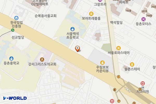 강서구자원봉사센터 화장실 위치 지도 — 서울특별시 강서구 공항대로 501