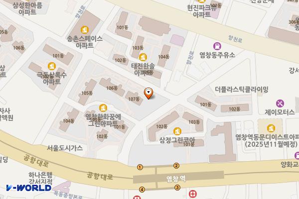 이수어린이공원 화장실 위치 지도 — 서울특별시 강서구 공항대로75길 27
