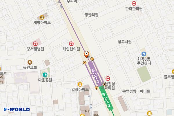 5호선 까치산역 화장실 위치 지도 — 서울특별시 강서구 지하 54