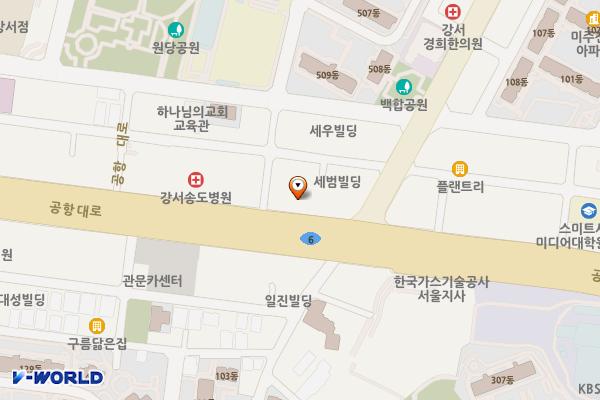 에이스빌딩 개방화장실 위치 지도 — 서울특별시 강서구 공항대로 325