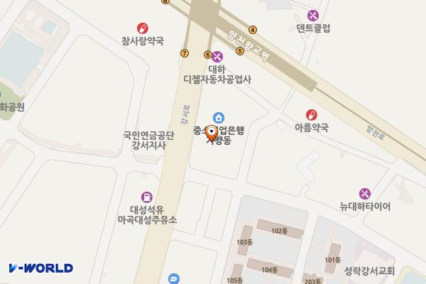우리벤처타운 개방화장실 위치 지도 — 서울특별시 강서구 강서로 466