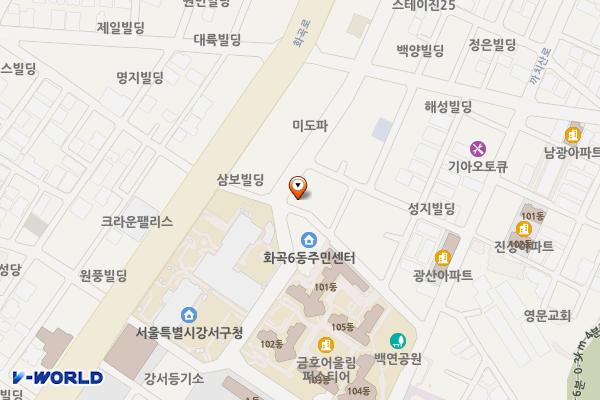유정빌딩 개방화장실 위치 지도 — 서울특별시 강서구 공항대로46길 97