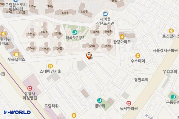 화곡로31길 43 개방화장실 위치 지도 — 서울특별시 강서구 화곡로31길 43