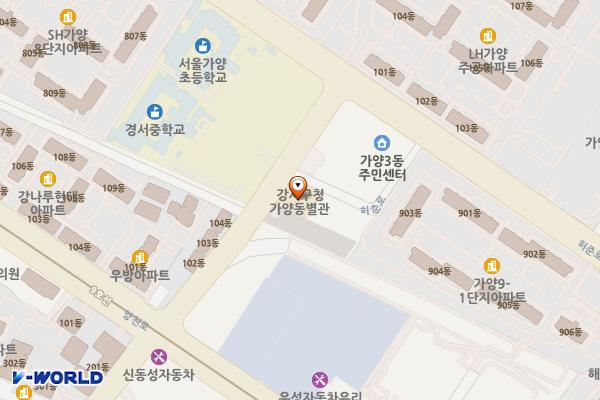 강서구청 가양동별관 화장실 위치 지도 — 서울특별시 강서구 양천로59길 38