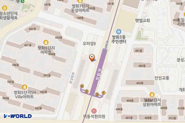 무인자동화장실 위치 지도 — 서울특별시 강서구 금낭화로 141