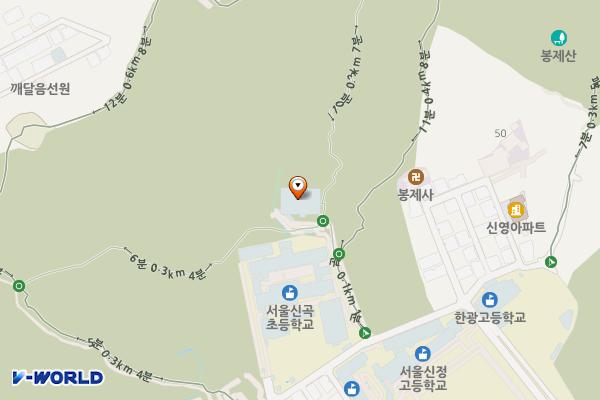 강서다목적체육관 화장실 위치 지도 — 서울특별시 강서구 등촌로13자길 20