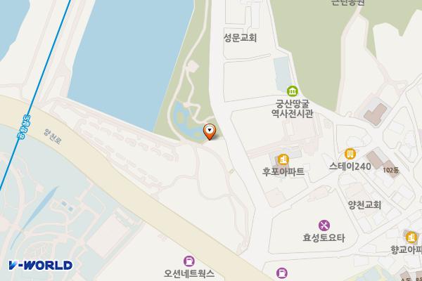 마곡나루근린공원 4호 화장실 위치 지도 — 서울특별시 강서구 마곡동 32-17