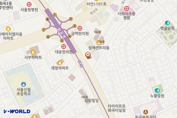 화곡역주유소 개방화장실 위치 지도 — 서울특별시 강서구 강서로 154