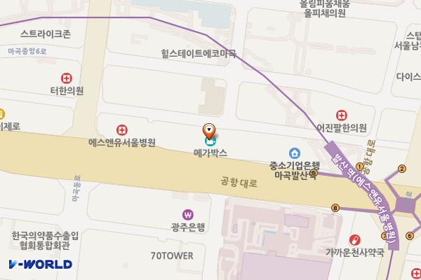 퀸즈파크 나인 개방화장실 위치 지도 — 서울특별시 강서구 공항대로 247