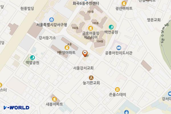 강서구청 화곡동별관 화장실 위치 지도 — 서울특별시 강서구 화곡로44나길 72