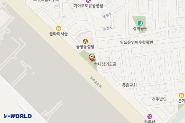 공항동체육공원 화장실 위치 지도 — 서울특별시 강서구 송정로1길 1