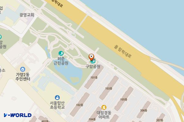 허준근린공원 화장실 위치 지도 — 서울특별시 강서구 허준로5길 42