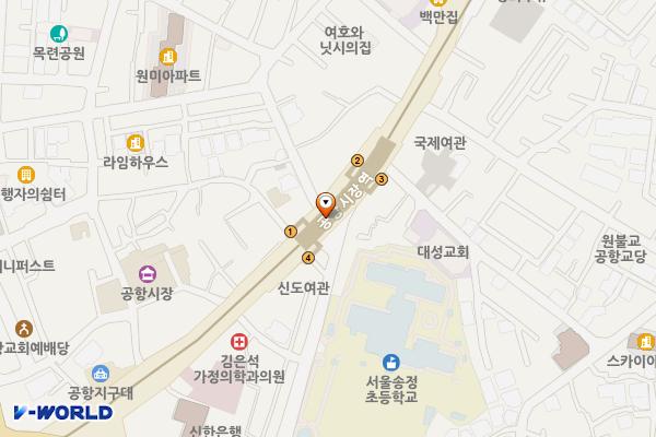 9호선 공항시장역 역사 내 화장실 위치 지도 — 서울특별시 강서구?방화동로?지하30