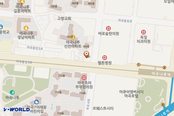 서울마곡나루우체국 화장실 위치 지도 — 서울특별시 강서구 마곡중앙5로 28