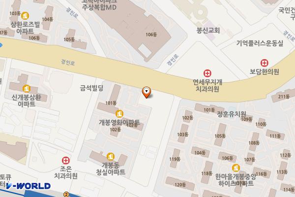 개봉충전소 위치 지도 — 서울특별시 구로구 개봉동175-16