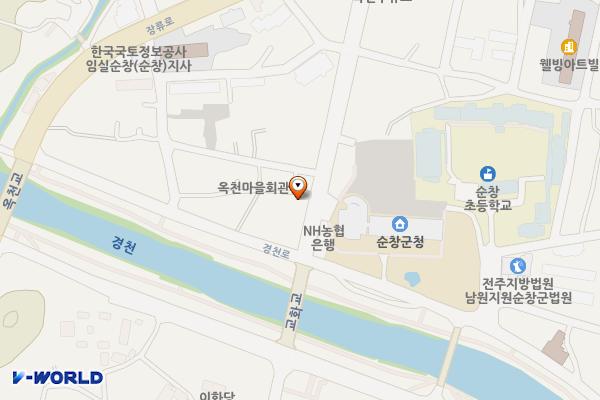 군청 후문 주차장 위치 지도 — 전북특별자치도 순창군 순창읍 순화로 5