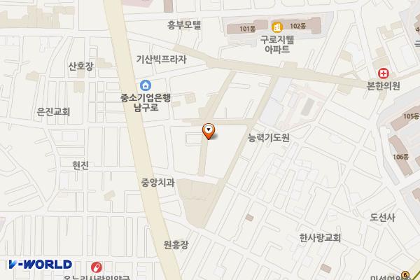 구로시장 위치 지도 — 서울특별시 구로구 구로동로22길 18