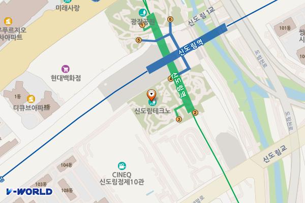 신도림 오페라하우스 위치 지도 — 서울특별시 구로구 새말로 107-32