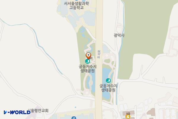 궁동생태공원 위치 지도 — 서울특별시 구로구 오리로 1349