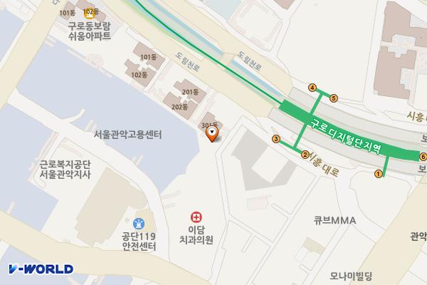 구로디지털단지역(2) 위치 지도 — 서울특별시 구로구 구로동 810-3 구로디지털단지역