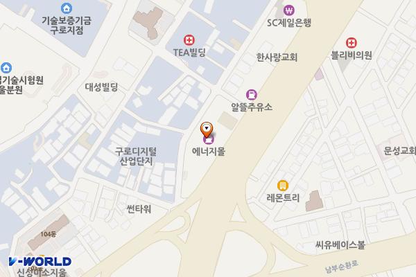 현대오일뱅크(주)직영 구로셀프주유소 위치 지도 — 서울특별시 구로구 시흥대로 531(구로동)