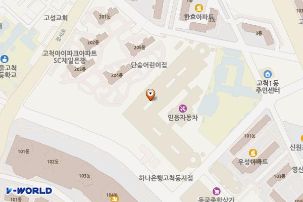 고척산업용품종합상가-3 위치 지도 — 서울특별시 구로구 중앙로3길 50