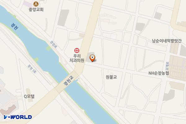 경천교 큰손식당 옆 위치 지도 — 전북특별자치도 순창군 순창읍 순창로 184