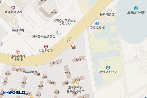 송림가 위치 지도 — 서울특별시 구로구 경인로 398