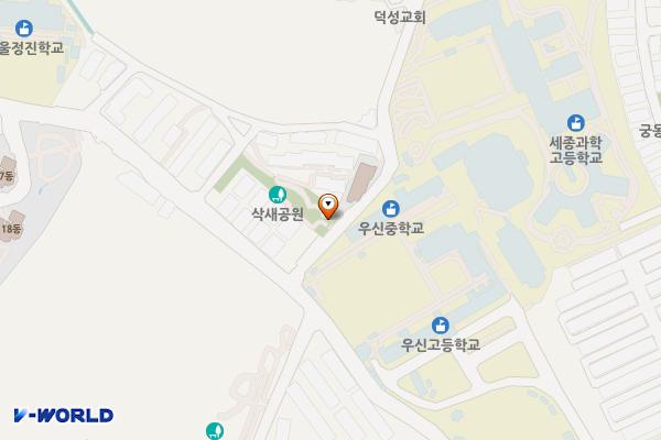 삭새어린이공원 위치 지도 — 서울특별시 구로구 오리로21길 100