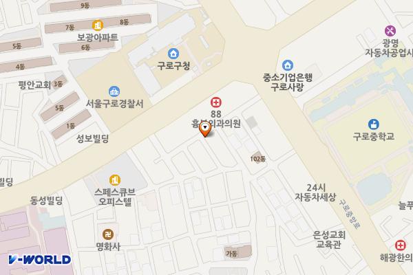 황토생고기집 위치 지도 — 서울특별시 구로구 구로중앙로19길 19