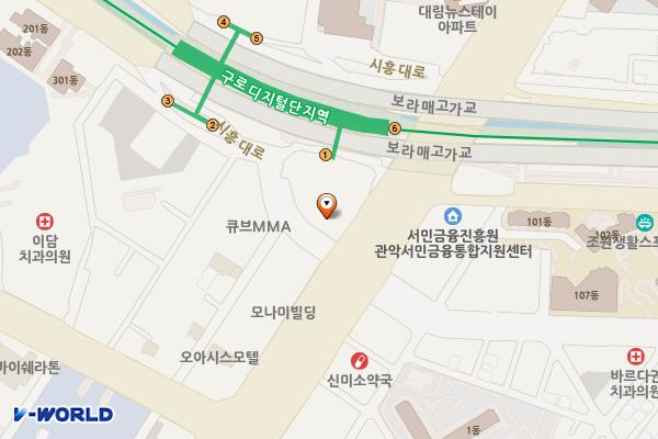 동일석유㈜ 남부충전소 위치 지도 — 서울특별시 구로구 구로3동1123-2