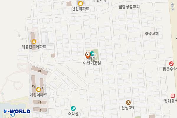 개웅어린이공원 위치 지도 — 서울특별시 구로구 개봉로15길 58-2