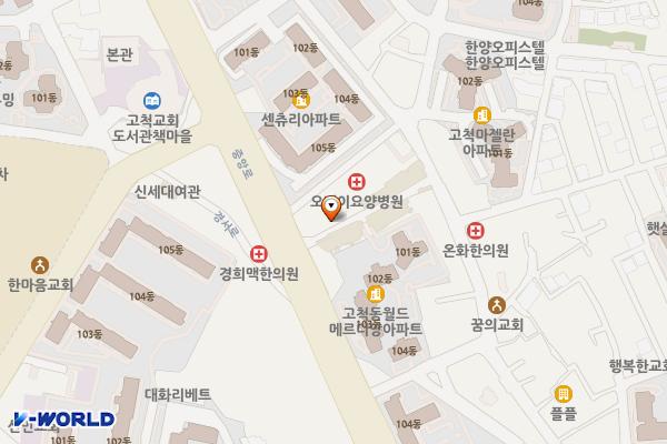 고척프라자2층 위치 지도 — 서울특별시 구로구 중앙로10길 7 (고척동)