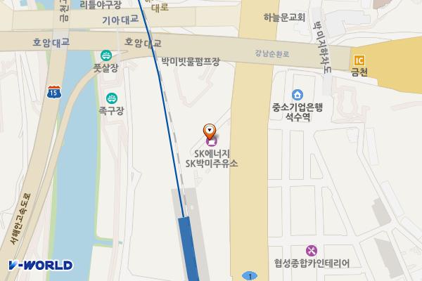 SK네트웍스㈜ 박미주유소 위치 지도 — 서울특별시 금천구 시흥대로 39-7