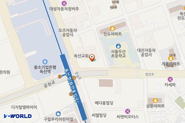 동남주유소 위치 지도 — 서울특별시 금천구 범안로 1155