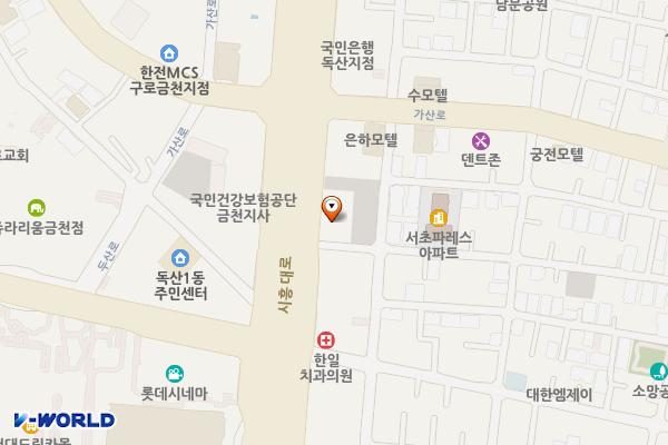 새울빌딩 위치 지도 — 서울특별시 금천구 시흥대로 414