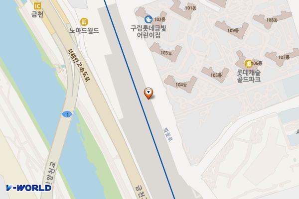 금나래중앙공원 위치 지도 — 서울특별시 금천구 독산동 448-15